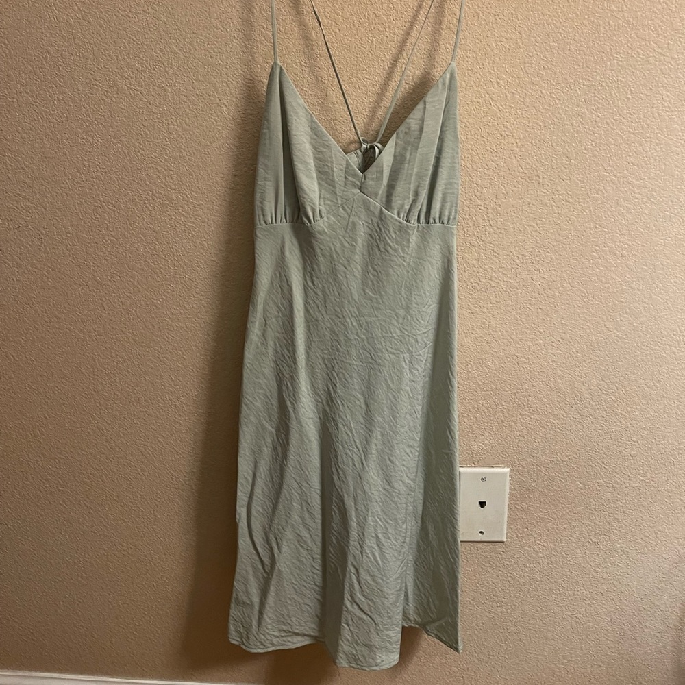 Madewell strappy mint green summer mini dress NWT